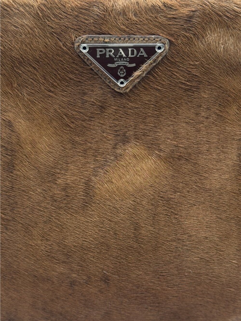 Vintage PRADA 1996 Pony Hair Shoulder Bag and Clutch - Picture 8 of 11